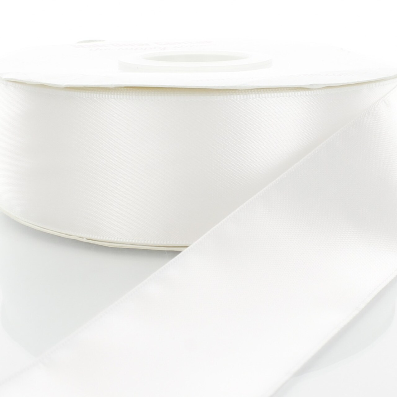 4 Double Faced Satin Ribbon 029 White 3yd